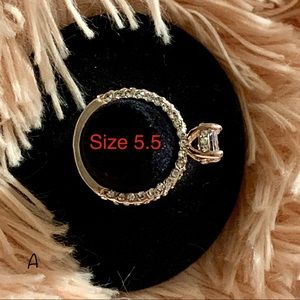 Jewelry - Yellow Gold Tone Dainty Halo Ring Jewelry - Yellow Gold Tone Dainty Halo Ring